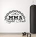 Estrellas Gimnasio Pegatinas De Pared Letras Marciales Mma Fight Club Vinilo Tatuajes De Pared Gimnasio Decoración Moderna Para El Hogar Arte Murales 42X67Cm