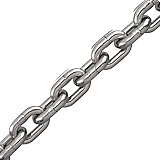 Smart Choice Marine Stainless Steel Anchor Chain ASI 316 ISO G4 Choose Size and Length (1/4' 316 ISO G4, 050 feet)