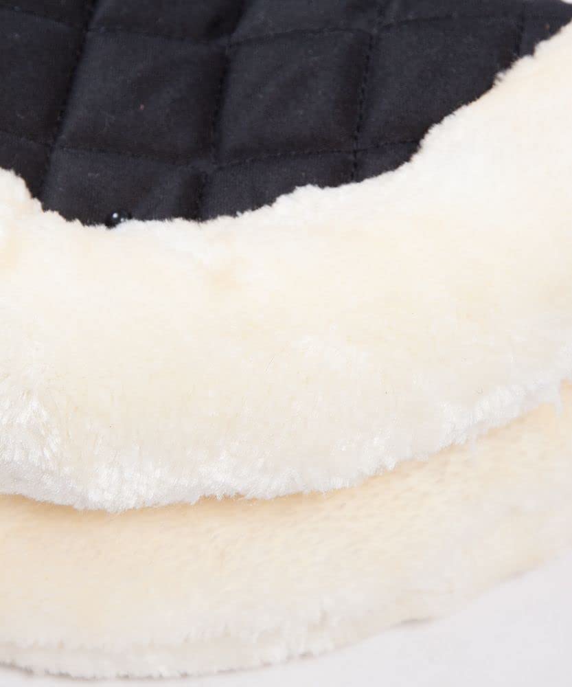 PFIFF Tapis de selle en fausse fourrure Naturel