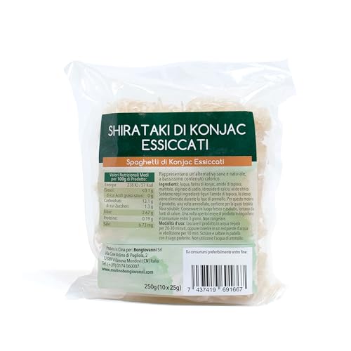 BONGIOVANNI FARINE E BONTA' NATURALI Shirataki di Konjac (Essiccati)