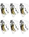 QWORK Wall Mount Pulleys, 6 Pcs 1-1/2