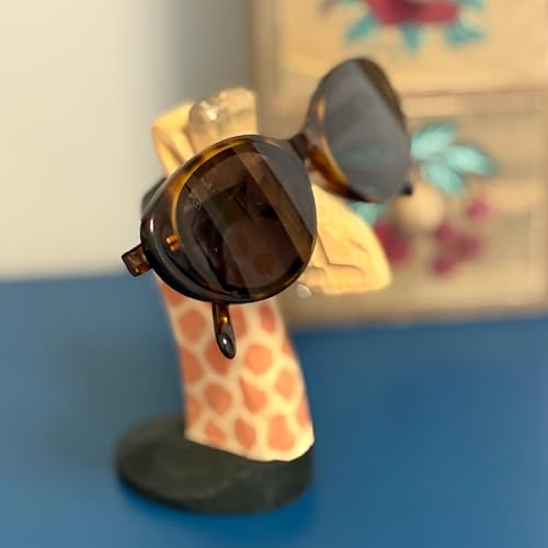 ED-Lumos Holz Tier Brillen Halter Stand Giraffe Brillen Display Rack Organizer für Schreibtisch Nachtständer & Home Décor