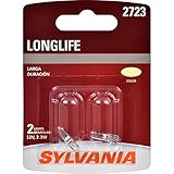 SYLVANIA - 2723 Long Life Miniature - Bulb, Ideal for Interior Door, Tail, and More (Contains 2 Bulbs)