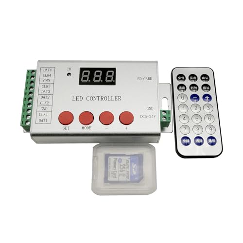 Contrôleur LED pixel H802SE avec 4 ports de sortie pour animer 6144 pixels