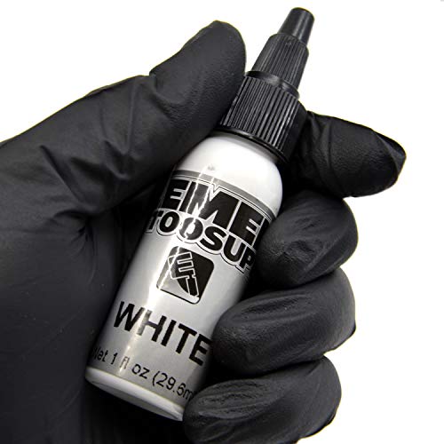 Element Tattoo Supply -White And Black Tattoo Ink Set - Nighthawk Black - White Tattoo Ink - Outlining - Highlighting - Mixing - 1Oz Bottle #TOP3