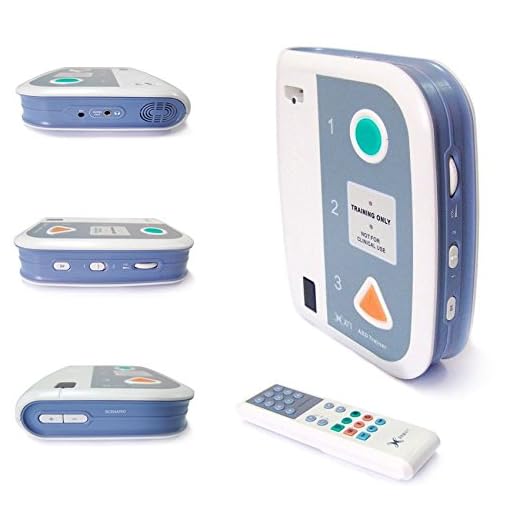 AED Trainer XFT-120C+ First Aid Training Kit CPR Teaching Defibrillator Device English Spanish Kit de Entrenamiento de Primeros Auxilios Dispositivo desfibrilador de enseñanza de RCP Inglés Español