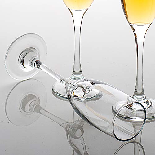 Set Of 12, Champagne Glasses, 6 Ounce Champagne Flute, Lead-Free Drinkware, Clear #TOP4