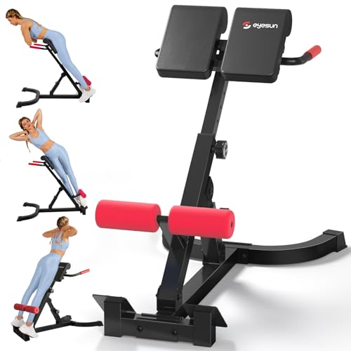 Roman Chair,Foldable Back Extension Machine,Adjustable Ab Back Extension Machine,Core Strength...