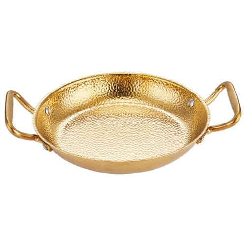 iplusmile Pentola Acciaio Inossidabile per Sukiyaki con e Piatto da Servizio Design per Cucina e Ristoranti Facile da e Resistente Color Oro