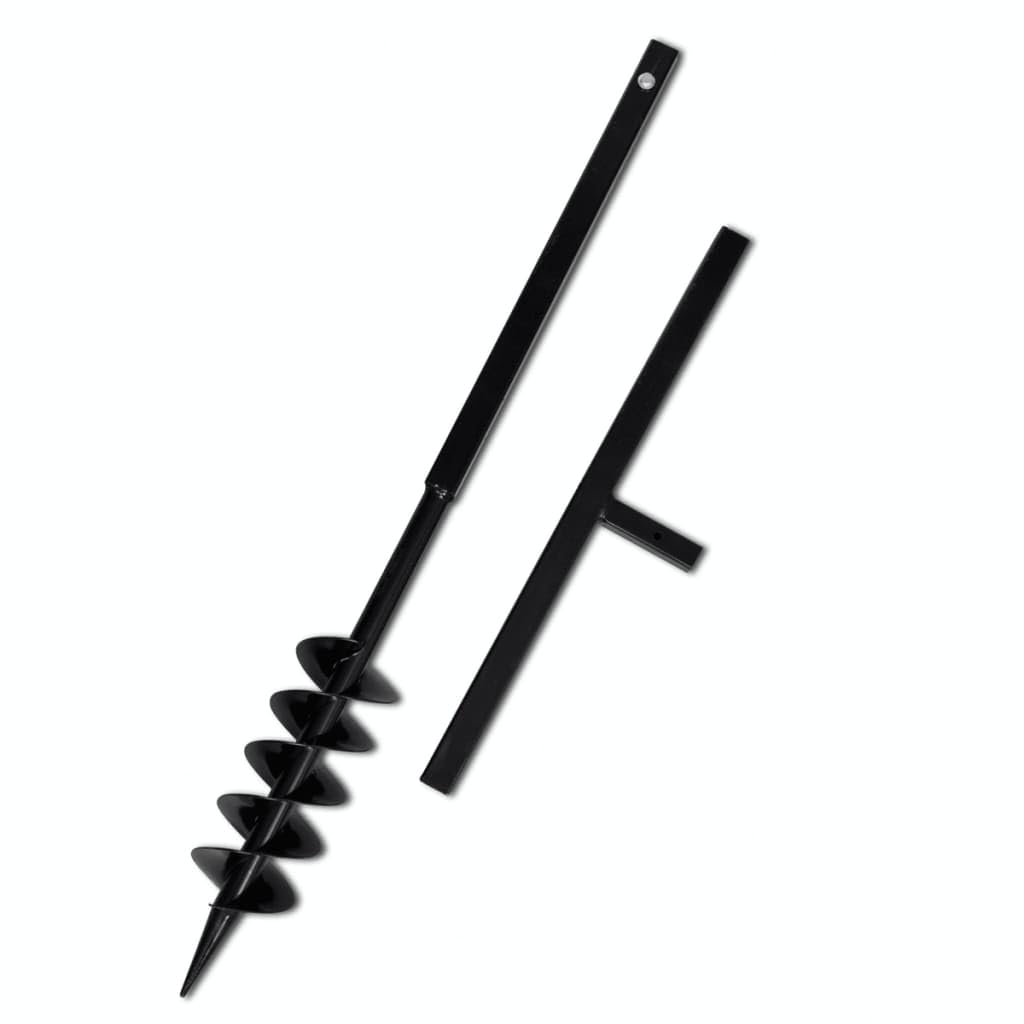 Manueller Erdbohrer, manuelle Erdbohrer, Gartenwerkzeug, 100 mm mit Verlängerung Erdbohrer 13 m