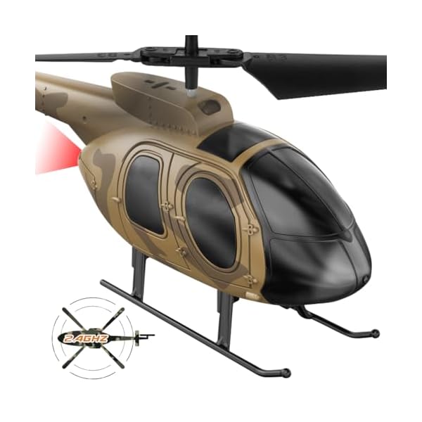 VATOS 2.4G Ferngesteuerter Hubschrauber: Camouflage MilitÃ¤r RC Flugzeuge mit Gyro | 3 KanÃ¤le positioniert HÃ¶he Indoor RC Helicopter Spielzeug Geschenke fÃ¼r Jungen Jugendliche Erwachsene
