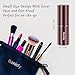 Makeup Brush Kabuki Face Brushes Retractable Travel Blush Brush Portable Flawless for Foundation, Powder Blush, Bronzer, Buffing, Liquid, Cream, Cruelty Free with Cover(Round-Head)