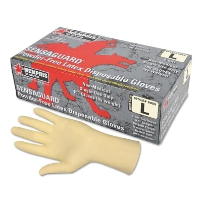 Memphis Glove 5055M SensaGuard Disposable Latex Gloves Medium