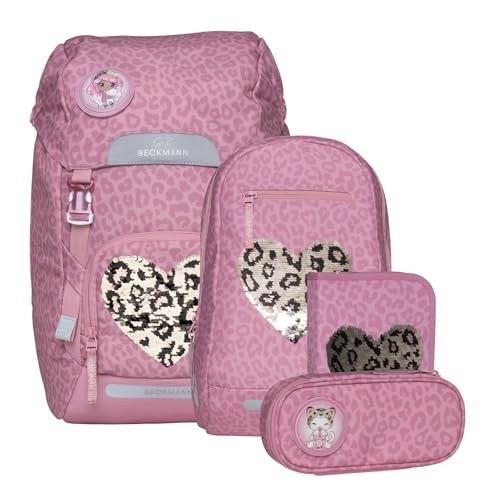 Beckmann Classic Maxi Schoolbag Set 5-teilig 28L Furry