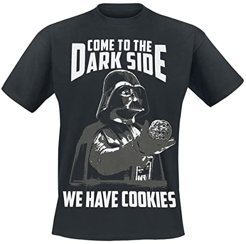 Star Wars We Have Cookies Homme T-Shirt Manches Courtes Noir M 100% Coton Regular/Coupe Standard