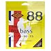 Rotosound RS88S Black Nylon Flatwound Short Bass Guitar Strings (65 75 90 115)