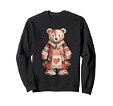 Lindos Amantes de la Colcha del corazón del Oso de Peluche del Sudadera