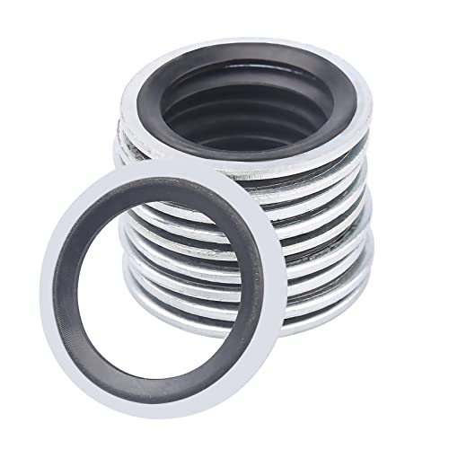 Image of 36Pcs A /C Gasket Assortment, Air Conditioning Compressor Port Seal Washer Kit Bonded Seal Gasket Assortment