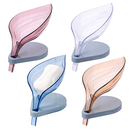 2Pcs Foglia Porta Sapone,Cassetta del Sapone con