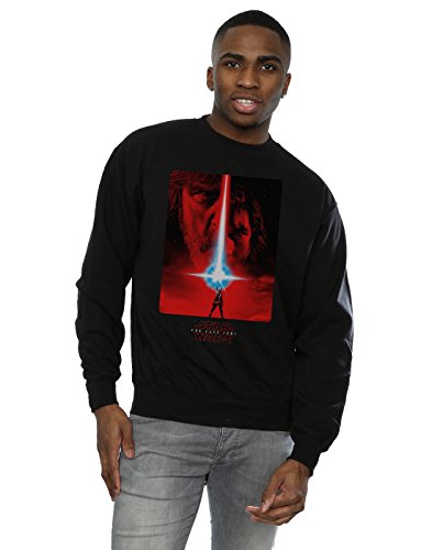 Image of Star Wars Men's The Last Jedi Red Poster Sweatshirt Small Black