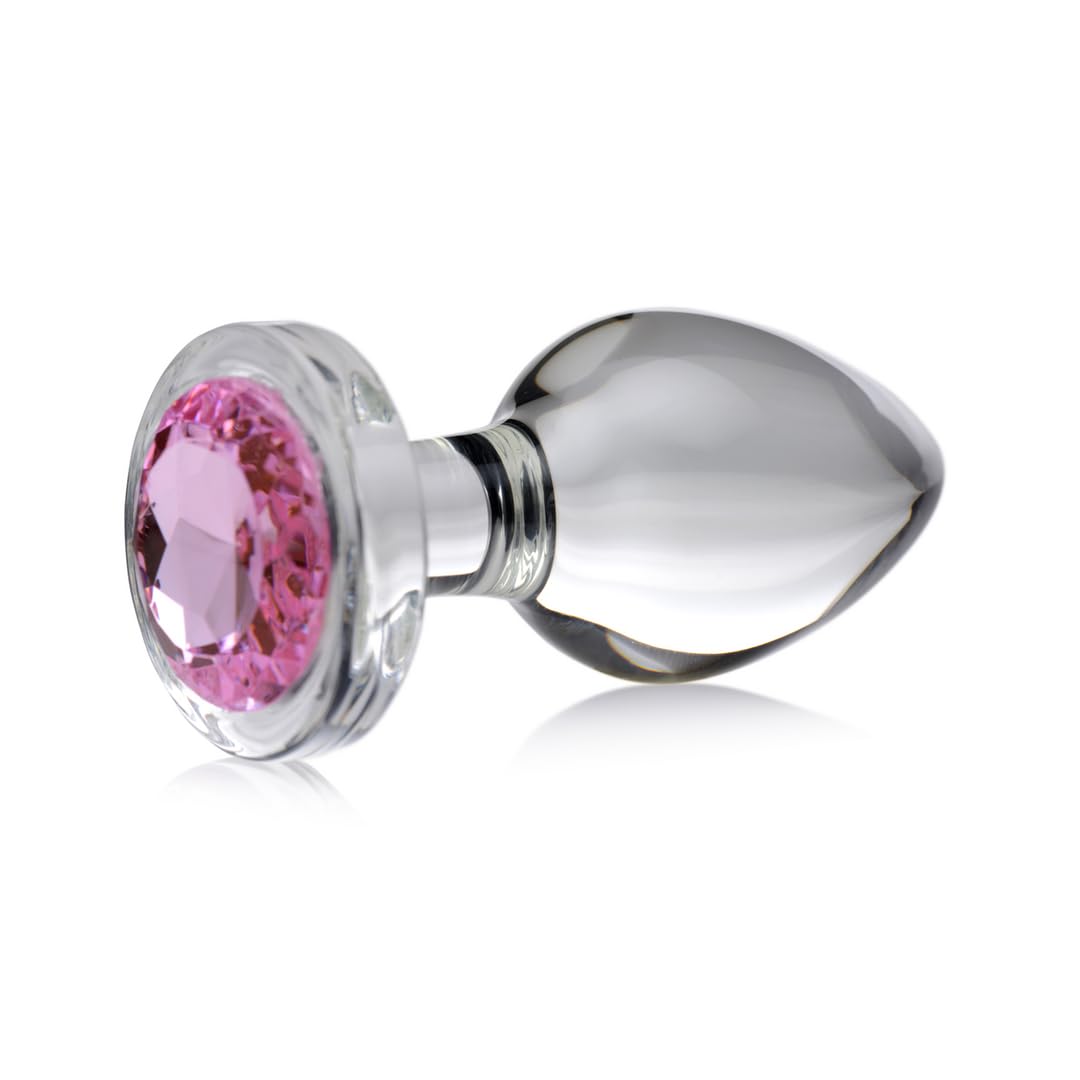 Amazon.com: Pink Gem Glass Anal Plug - Large : Health & Household