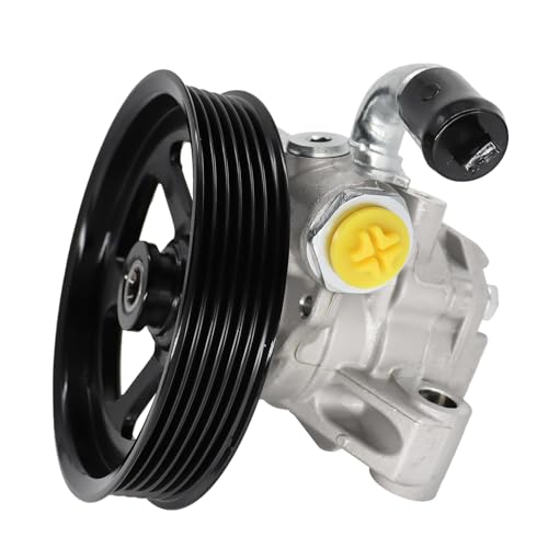 Image of Detroit Axle - Power Steering Pump for Chevy Equinox Traverse GMC Enclave Saturn Outlook Vue Pontiac Torrent Power Steering Pump with Pulley Replacement 96-2403