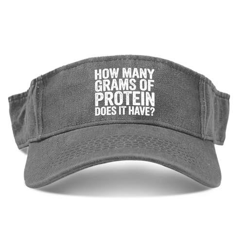 How Many Grams of Protein Hat Washed Distressed Golf Visors