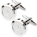 Dannyshi Mens Classic Stainless Steel Initial Cufflinks 26 Alphabet Initial Letter Cufflinks Business Wedding Shirts A-Z