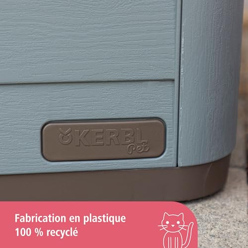 Kerbl 81341 - Casetta per gatti Paola Eco, effetto mediterraneo, plastica riciclata, 60 x 51 x 41 cm - 5