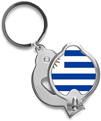 Uruguay National Flag South America Country Finger Nail Clippers Scissor Stainless Steel Cutter image 2