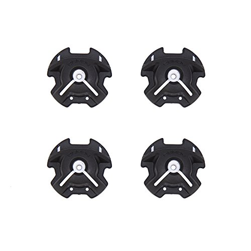 Demon Wedge Snowboard Wall Mounts Black Combo Pack (2 Pairs-Hangs 2 Snowboards)