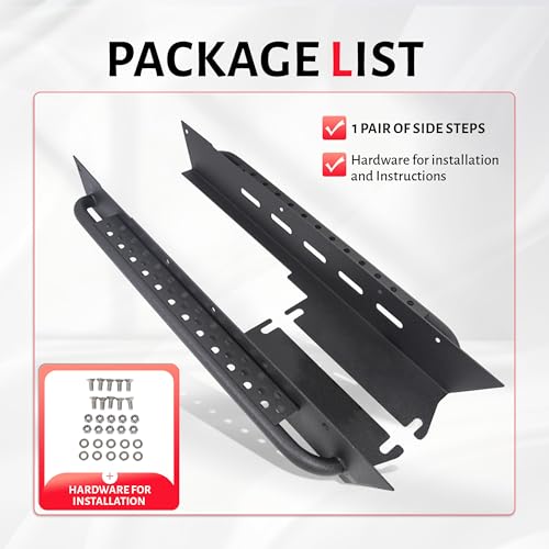 Estribos laterales ALMULOO para Jeep Wrangler TJ 1997-2006 miniatura 7