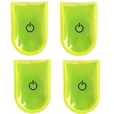 ランニング LEDライト マグネット クリップ 2個/4個/6個セット セーフティライト 電池式 点灯 点滅 防滴 ウォーキング 夜間 安全 ジョギング ランニング (ライトグリーン,4個) [並行輸入品]