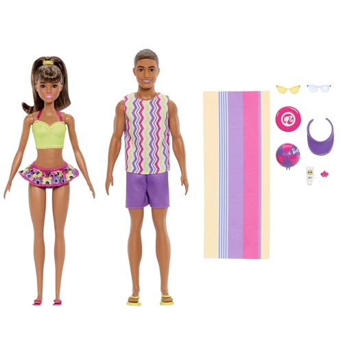 Barbie Style Fashion Dolls Set Beach Inspired Looks