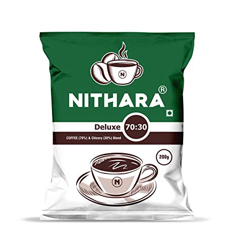 NITHARA Deluxe Coffee (Coffee 70% and Chicory 30%) - 200gm