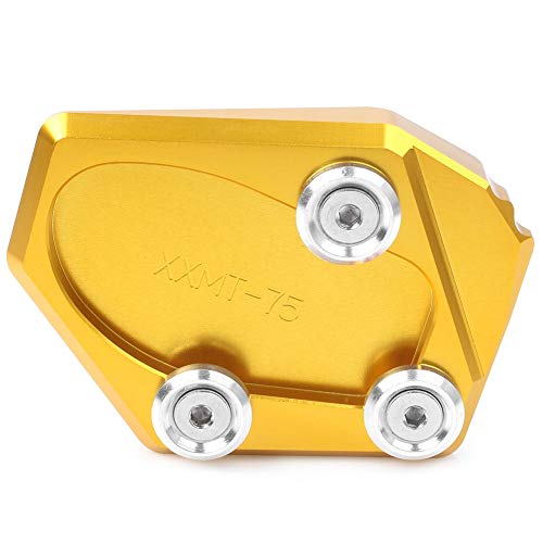 Agrandisseur béquille Yamaha FZ1 en aluminium CNC or haute résistance