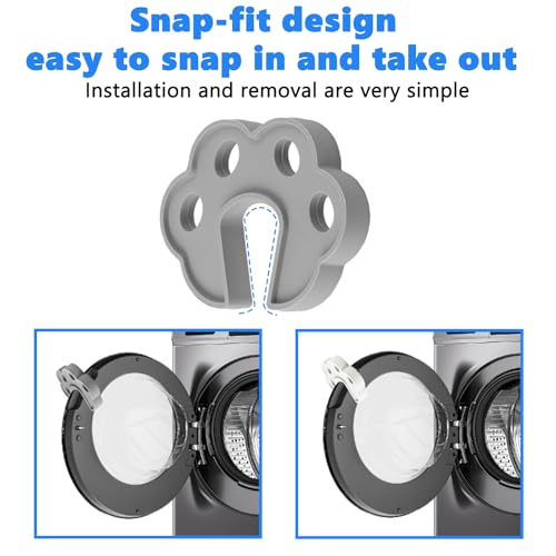 2 Pack Washing Machine Door Prop Open Front Load Washer Door Prop Dryer Door Prop Open Dishwasher Laundry Door Holder Washer Door Stopper to Keep for Proper Ventilation & Drying Washer Accessories
