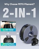 SUNLU PETG Filament 1.75 mm, 3D Drucker Filament PETG Schwarz 1KG – Ansicht 2