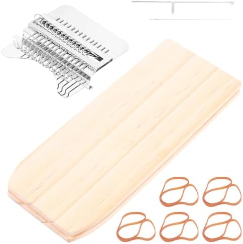 Kit de tricô para iniciantes, mini máquina de tecelagem portátil,...