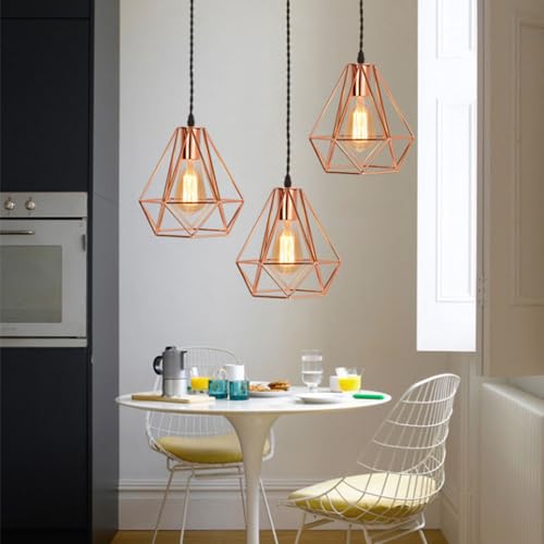 Lámpara colgante de metal industrial nórdica minimalista de una sola cabeza para techo de dormitorio 4