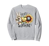 Photo Gallery retro peace love sunshine girasoli boho hippie 60 70 felpa Photo Gallery retro peace love sunshine girasoli boho hippie 60 70 felpa