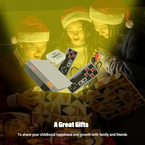 image for ANGFA Retro Game Console Built-in 620 Games, HDMI and AV Output 8-Bit 