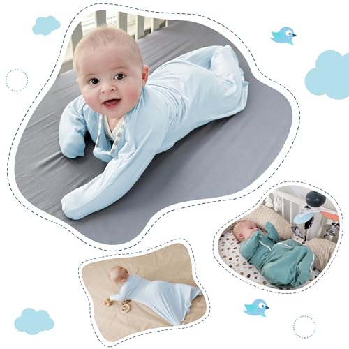 Zigjoy SD4310 Shark-Fin Transition Swaddle - 0.5 Tog Rayon Made From Bamboo Sleep Sack Soft Transitional Swaddle Baby Wearable Blanket thumb #4