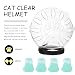 Mipcase Katzenhelm Nach Operation Mit Klauenschutz Transparent Atmungsaktive Kätzchenhaube Für Schutz Und Heilung Katzenkopfhaube