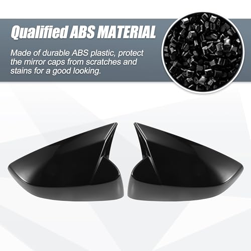 X AUTOHAUX Car Mirror Cover Cap Overlay Gloss Black for Subaru BRZ 12-20 by X AUTOHAUX - Used condition - Image 4