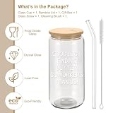 Mikopei Farewell Gifts for Coworkers - Good Luck Finding Better Coworkers Than Us Glass Cup with Lid and Straw, Coworker Leaving Gifts for Women Goodbye Going Away, Iced Coffee Cup Smoothie, 16 oz