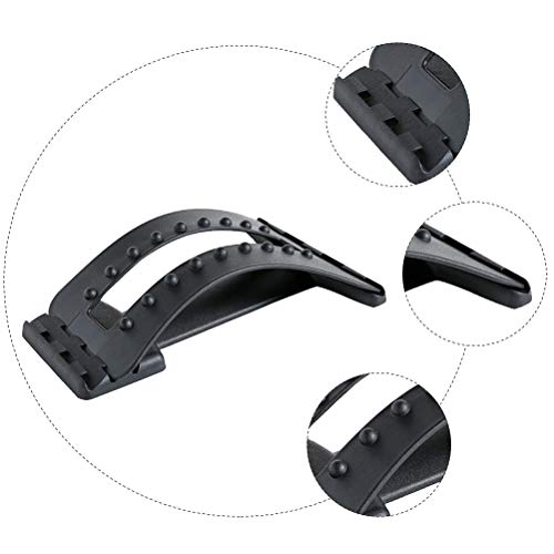 Ferramenta de alongamento lombar PRETYZOOM Esticador de coluna, almofada nas costas, corretor de col