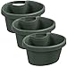 Produktbild 3er Set Blumentopf XL "Botanic Line" für Regenfallrohre in der Farbe dunkelgrün