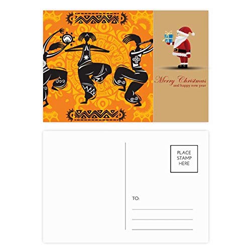 Coffret cadeau Dance People Mexique Totems : 20 cartes postales flûte mexicaine et Noël