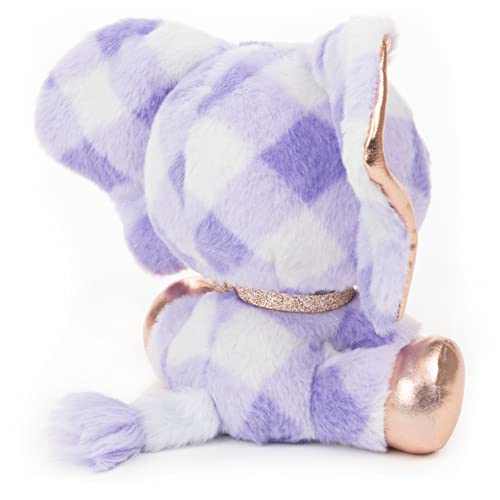P.lushes Designer Fashion Pets Ella L’phante Elephant Premium Stuffed Animal, Blue And Gold, 6” #TOP2